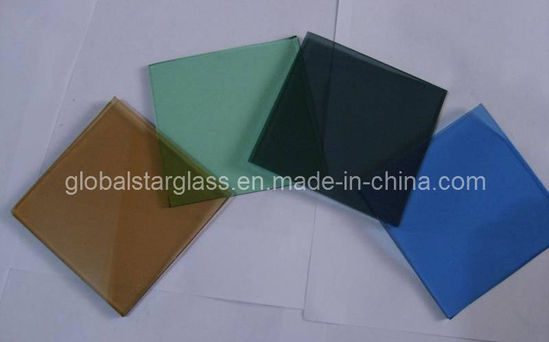 Building Glass 3-19mm Gray/Bronze/Pink/Blue/Green Tinted Float / Reflective Glass