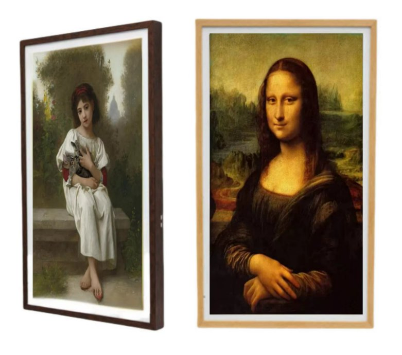 43 55 Inch Nft Display Photo Wall Mount Art Battery Frame Nft Wireless Infinite Objects Nft Screen