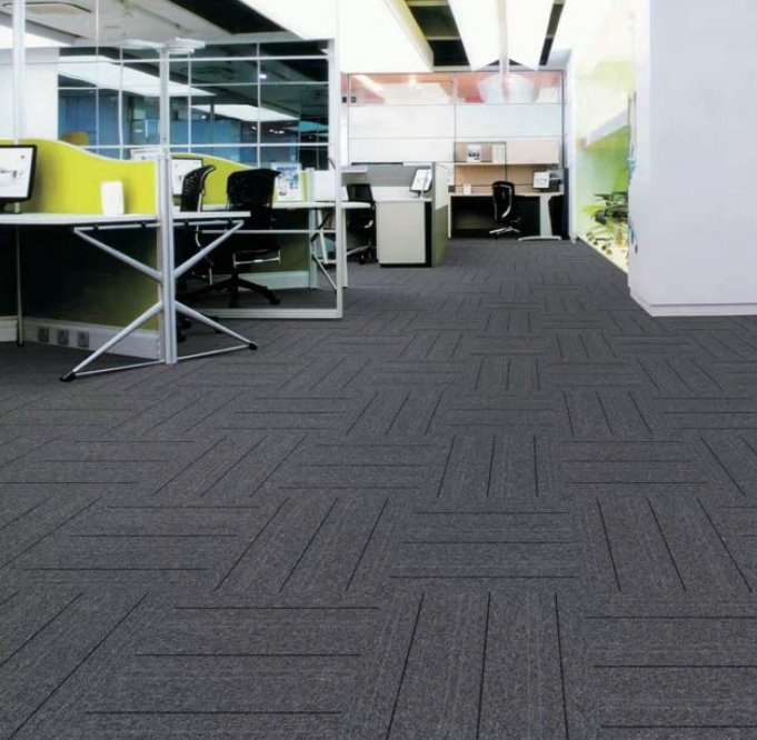 PVC Free Flooring Hybrid Mineral Board Mineral Flooring Mineral Core Flooring Sio Flooring MGO Flooring with Carpet Look