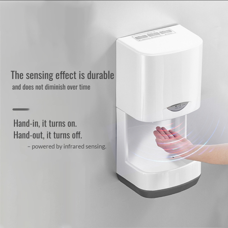 Wall Mounted Electric Automatic Induction High-Speed Commercial Hotel Toilet Hand Dryer Constant Temperature Toilet Hand Dryer