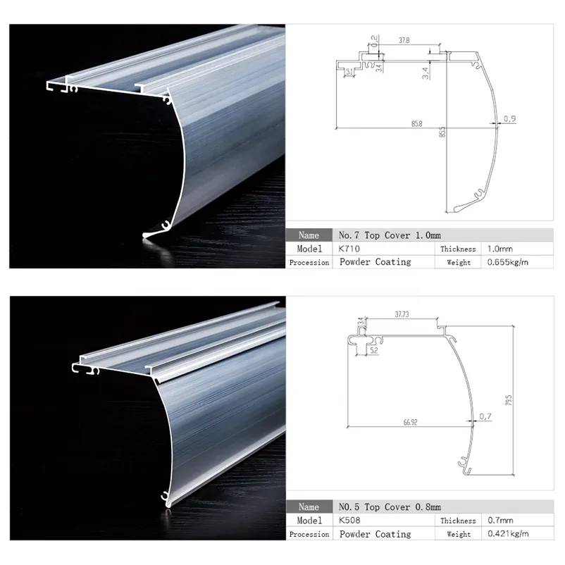 6063 Good Surface Zebra Blinds Components Profile Aluminum Roller Shade Zebra Blind