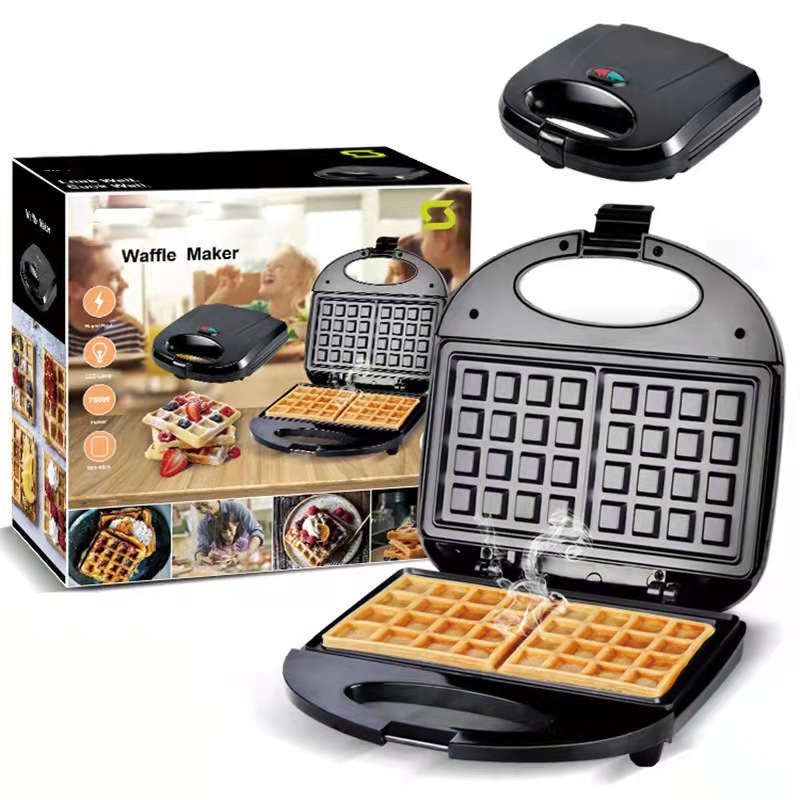 Multi-Function Portable Round Bread Maker Waffle Maker