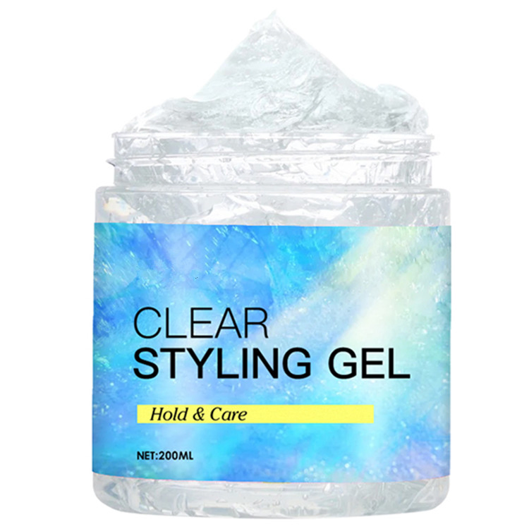 Private Label Ultra Hold Protein Hair Wax Shiny Hair Styling Clear Gel