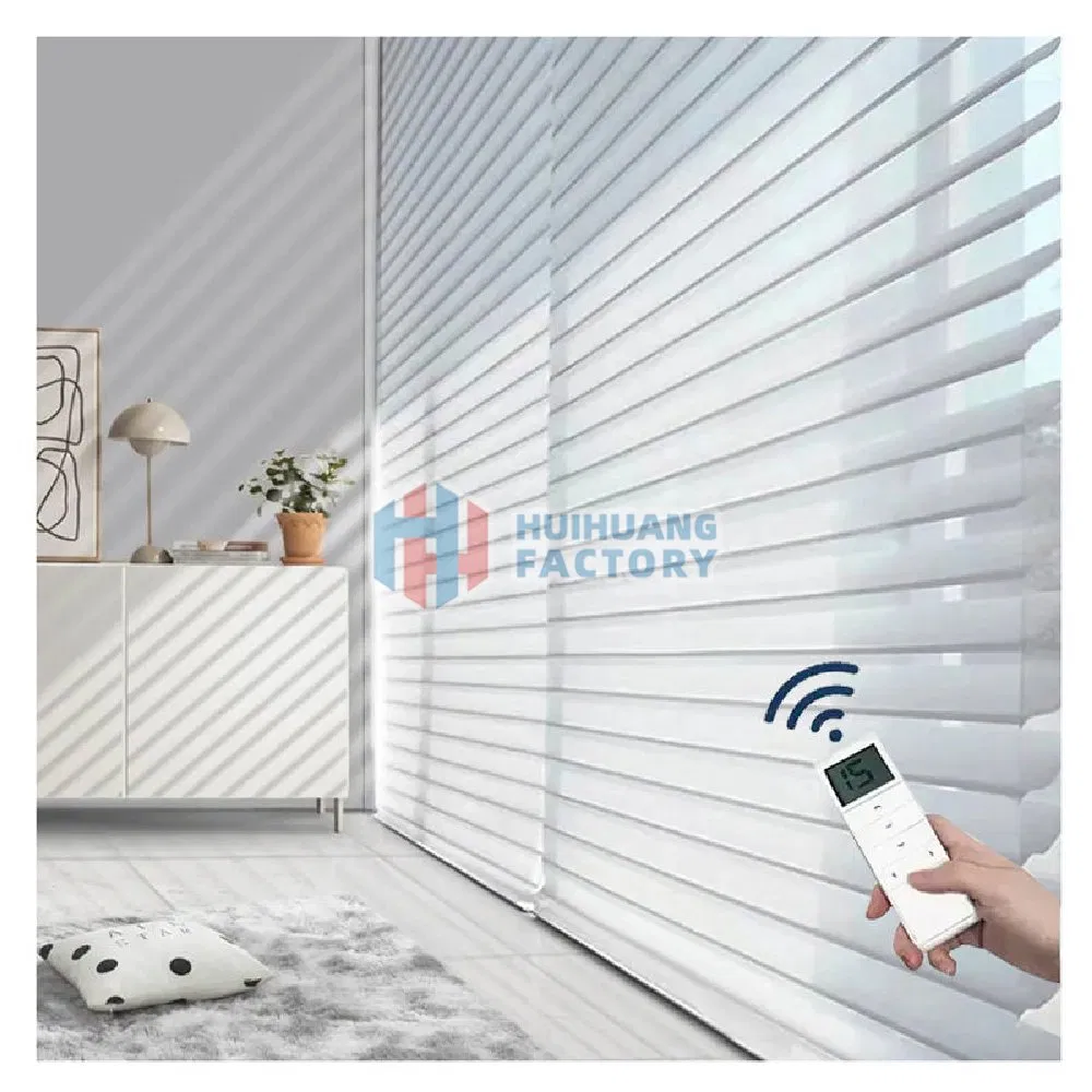 Shangri-La Window Blinds Home Shade Curtain Double Fabric Motorized Beaded Chain