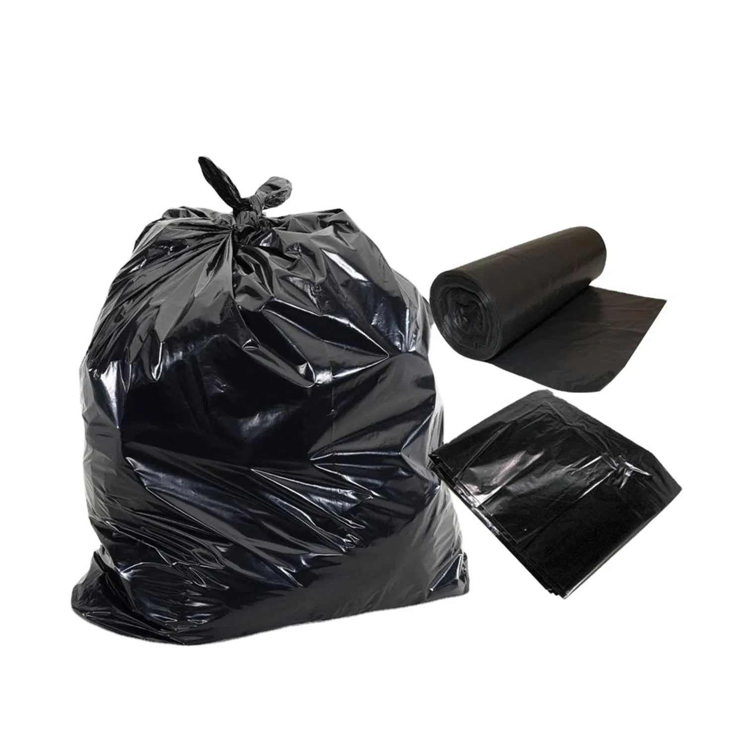 Wholesale Excellent Quality Outdoor Heavy Duty Jumbo Big PE LDPE HDPE Garbage Trash Rubbish Bag