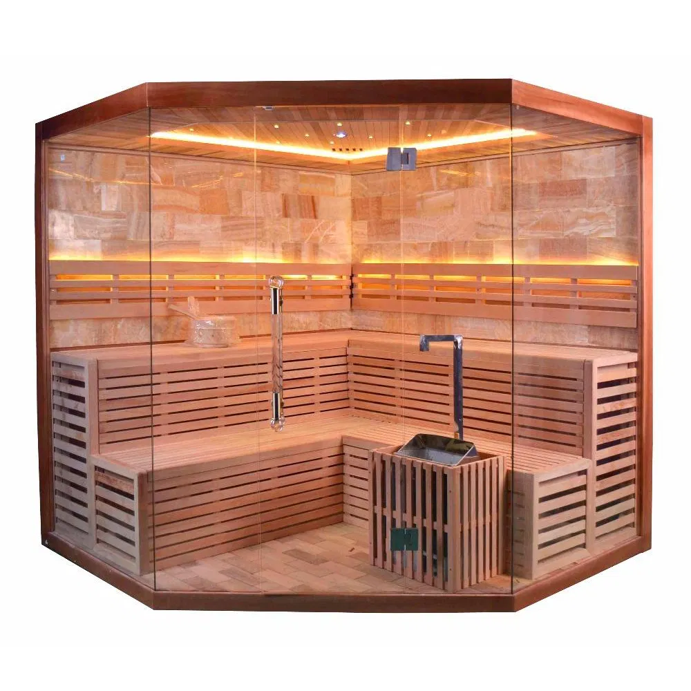 Hemlock Cedar Sauna Cabin Machine Steam Room & Sauna for Relaxation and Health