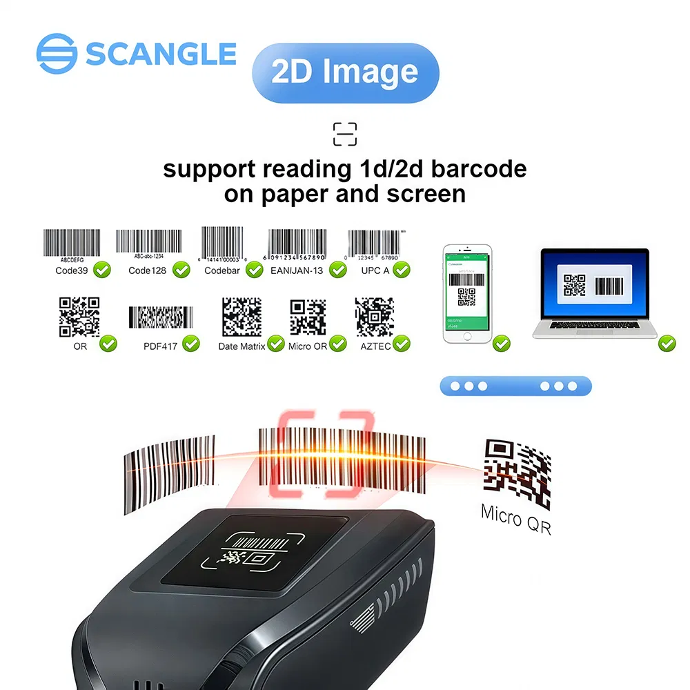 Scangle Sgt-3303 Wired High Speed Barcode Scanner with Easy- to-Use USB Port for Supermarket in Stock