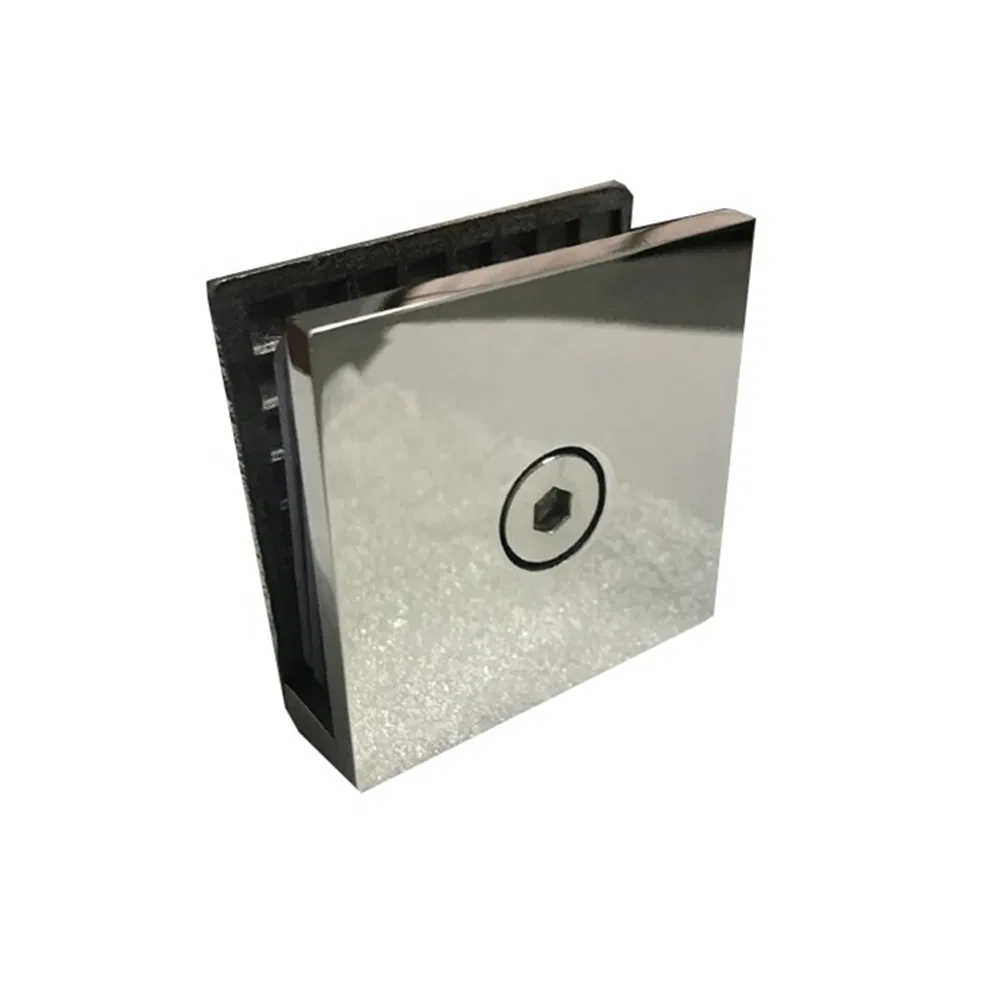 Shower Hardware Wall Mount Hinge Stainless Steel 304 Glass Clamp Bathroom Clip