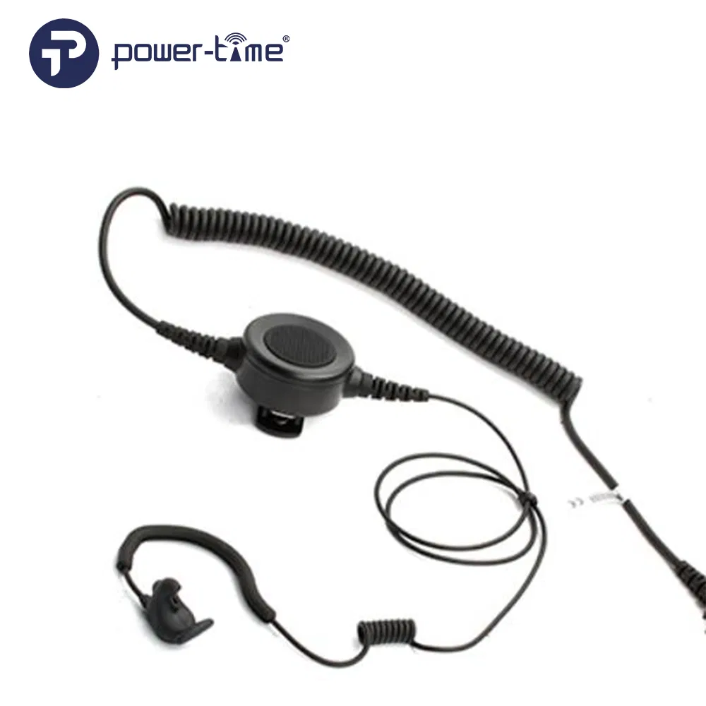 Ear Bone Conduction Headset with Big Round Ptt Button for Helmet