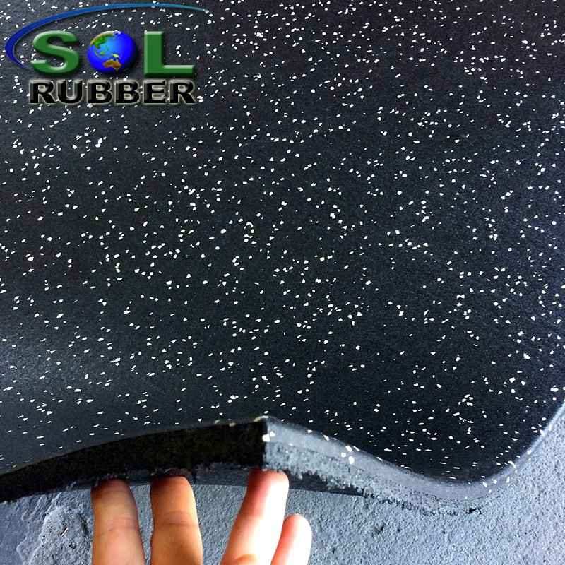 Sol Rubber Fitness Equipment Safety Mat Gym Tile Rubber Flooring
