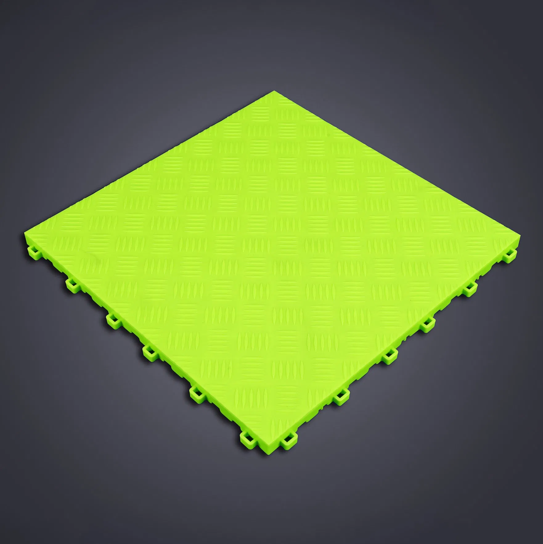 Premium Solid PP Garage Floor Tile Diamond Interlocking Floor Tile for Europe