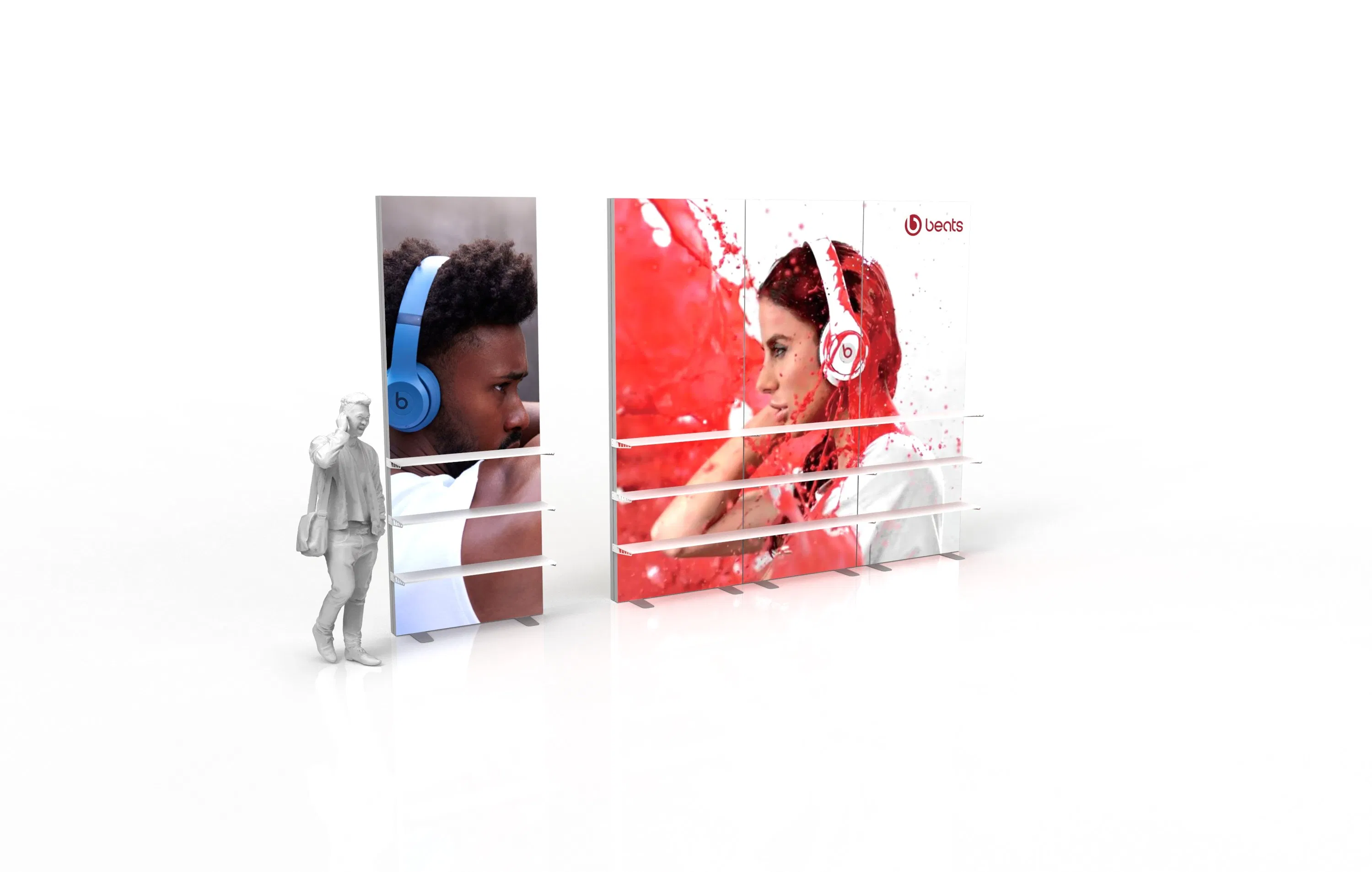 New Style Outdoor Rotating Aluminum LED Advertising Lightbox Fabric Sign Light Box for Business