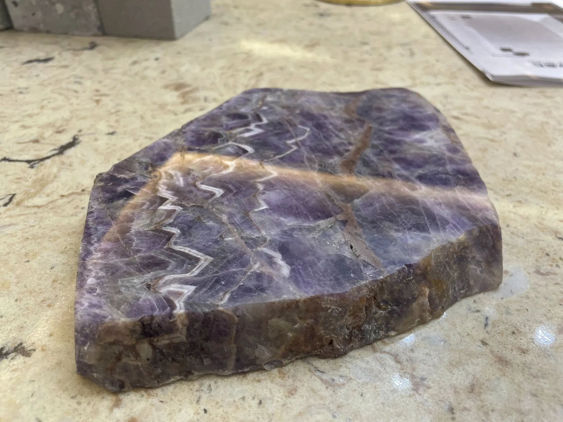 Custom Semi Precious Stone Slab Polished Blue Agate Decorative Wall Panels Luxury Villa Decoration Materials Gem Stone Slab