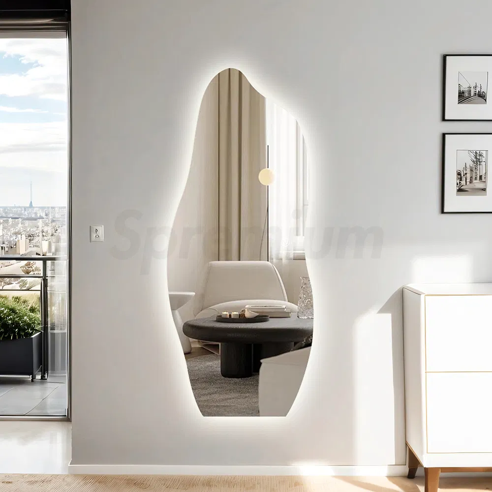 Elegant Backlit Full Length Mirror for Home Decor