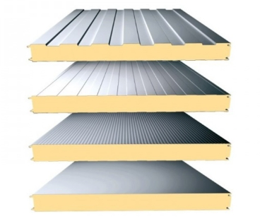 50/75/100/150mm Insulation Thermal Insulation PUR/PIR PU Polyurethane Sandwich Panel for Wall and Roof Clean Cold Storage Room