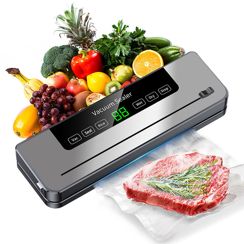 High Quality Automatic Touch Screen Powerful Pump Household Electric Food Preserver Vacuum Food Sealer
