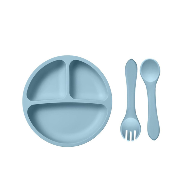 Divided Dishes Microwave Dishwasher Safe Silicone Baby Plate Wholesale