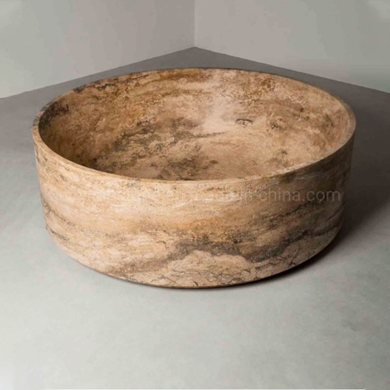 Travertine Marble Bath Tub for Project and Home