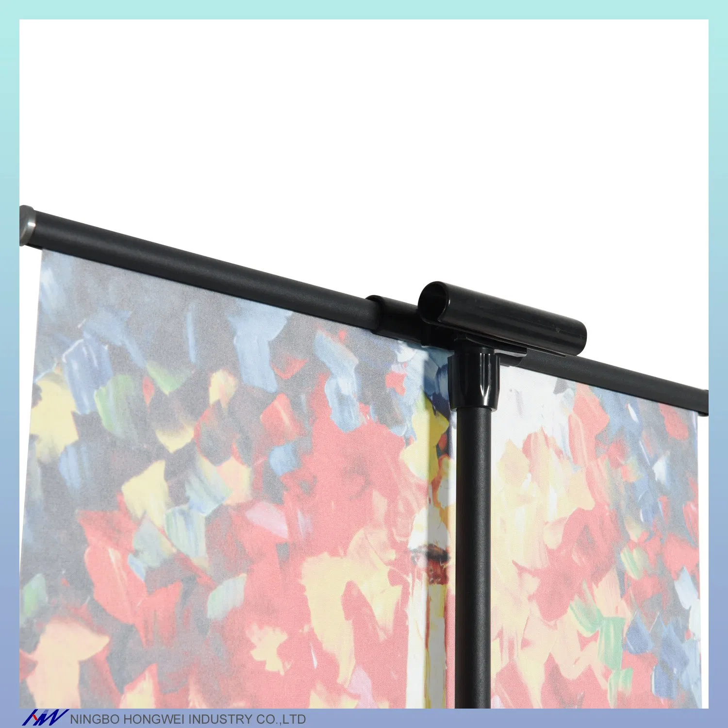 Poster Banner Floor Standing Iron Frame Easel Foldable Poster Stand For Promotion