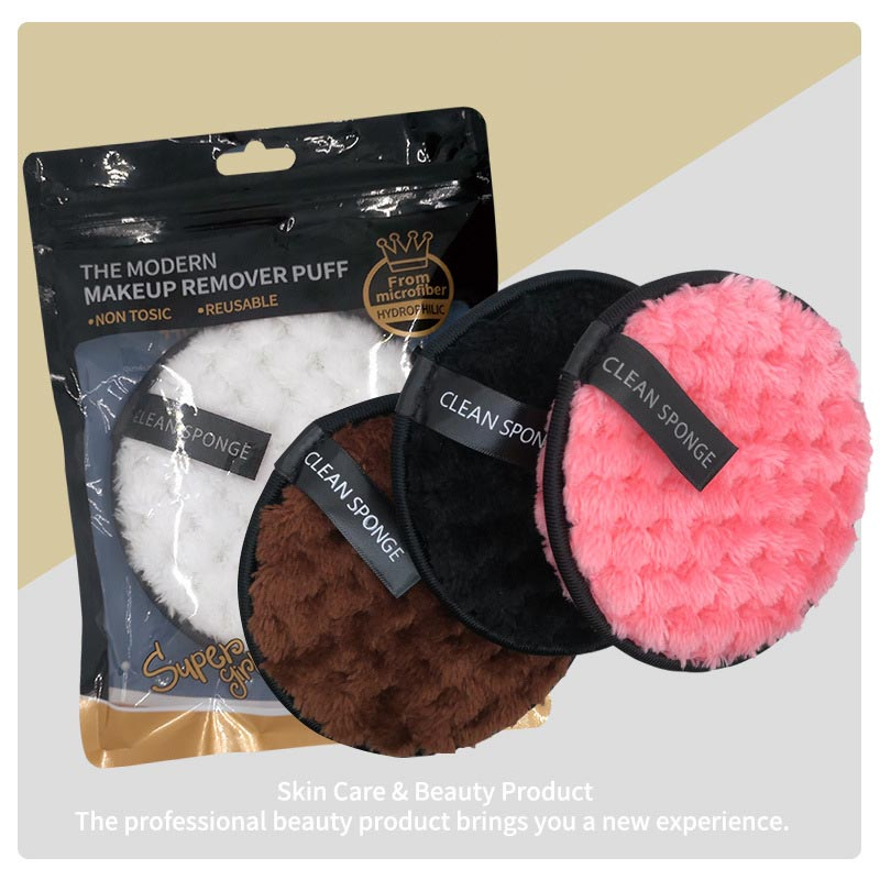 Hot Selling Eco Friendly Make up Remover Pads Reusable Water Microfibre Custom Eye Makeup Towel Remover Pad with Bag