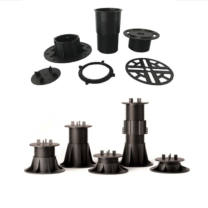 Adjustable Outdoor Decking Plastic Pedestal Outdoor Raised Floor Garden Pedestals
