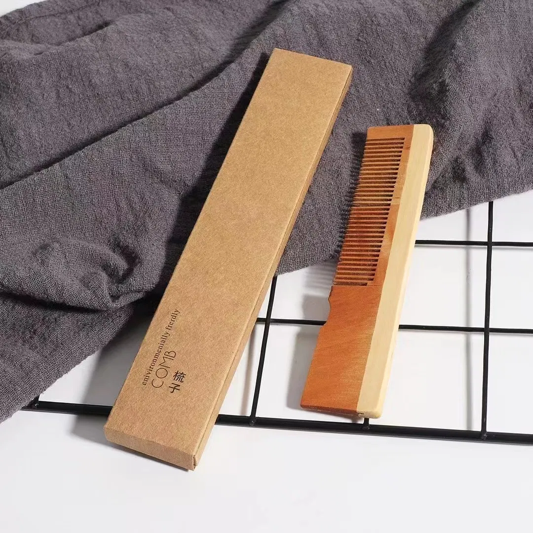 Portable Bamboo Hair Comb Biodegradable Hotel Travel Salon Bamboo Comb