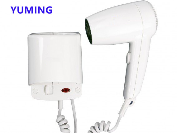 High Quality ABS Materials Wall-Mounted Hotel Hair Dryer 1200W