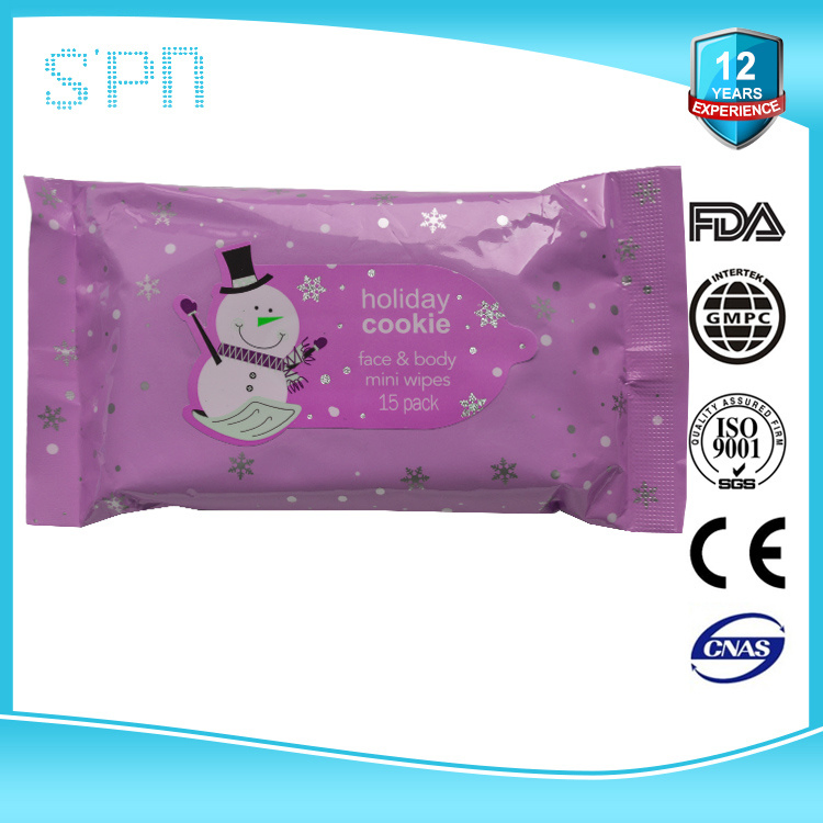 Special Nonwovens Non-Staining Flushable Widely and Conveniently Cleaning Disinfection Soft Wet Wipe with Printing