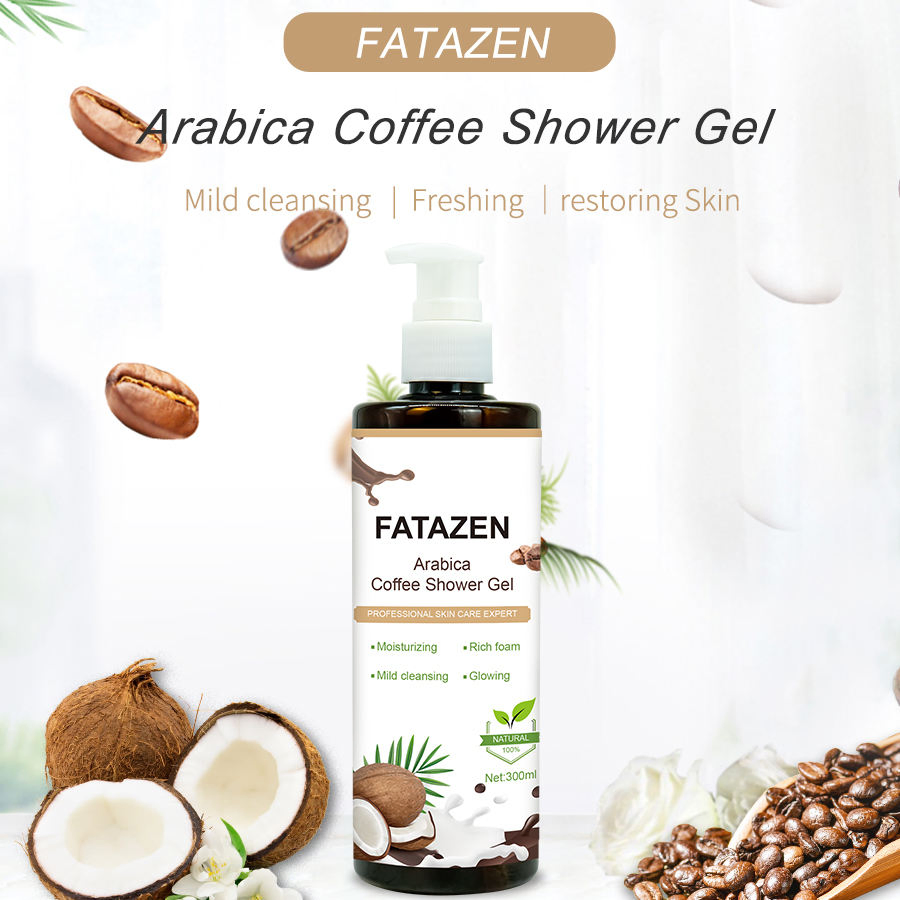 Private Label Best Skin Care Natural Moisturizing Whitening Luxury Coconut Coffee Organic Liquid Bath Bodywash Shower Gel
