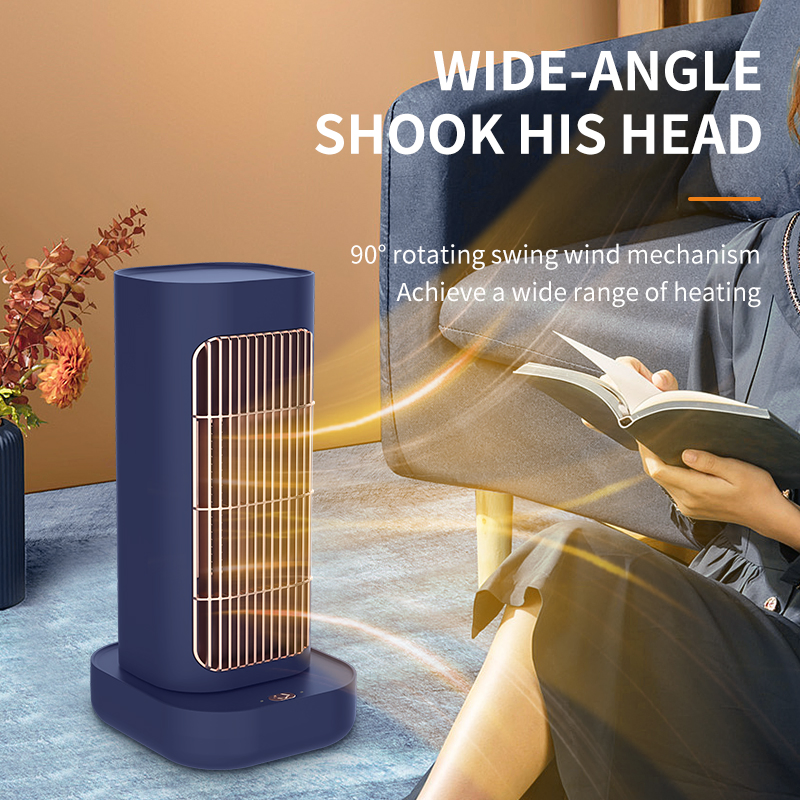 Rapid Warming Asjustable Overheating Protection Shake Head Fan Heater
