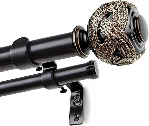 High Quality Minimalist Modern Curtain Rods Adjustable Telescopic Steel Window Rods