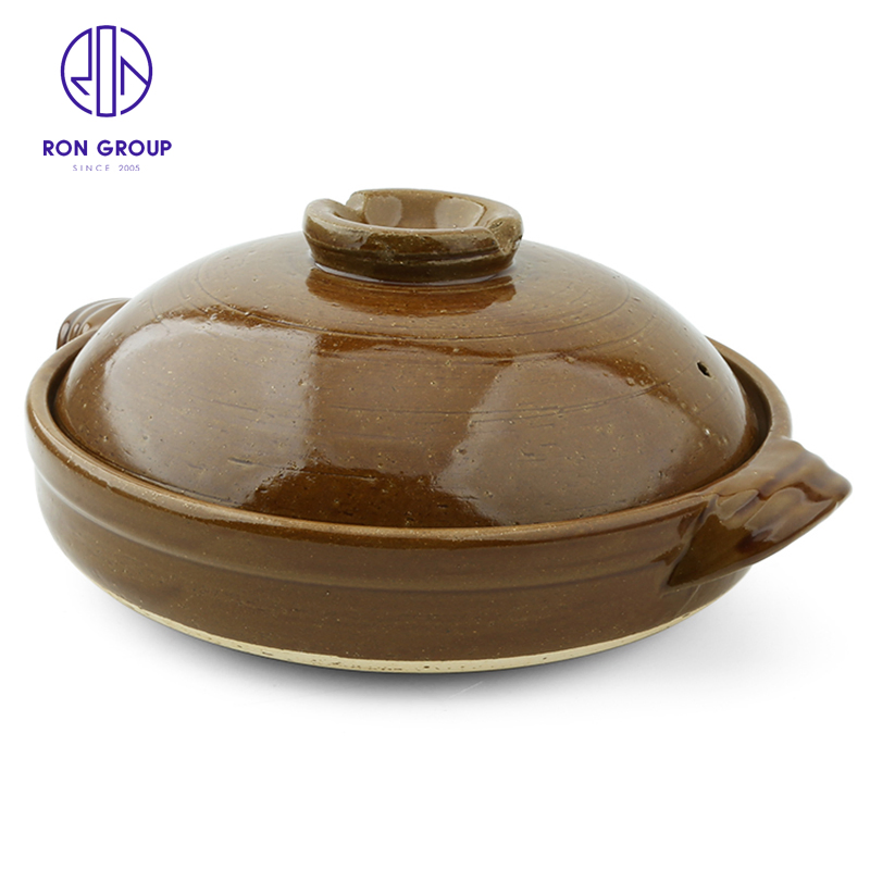 Factory Price Ceramic Clay Pot Soup Cookware Kitchenware Food Utensil for Hotel Restaurant Wedding