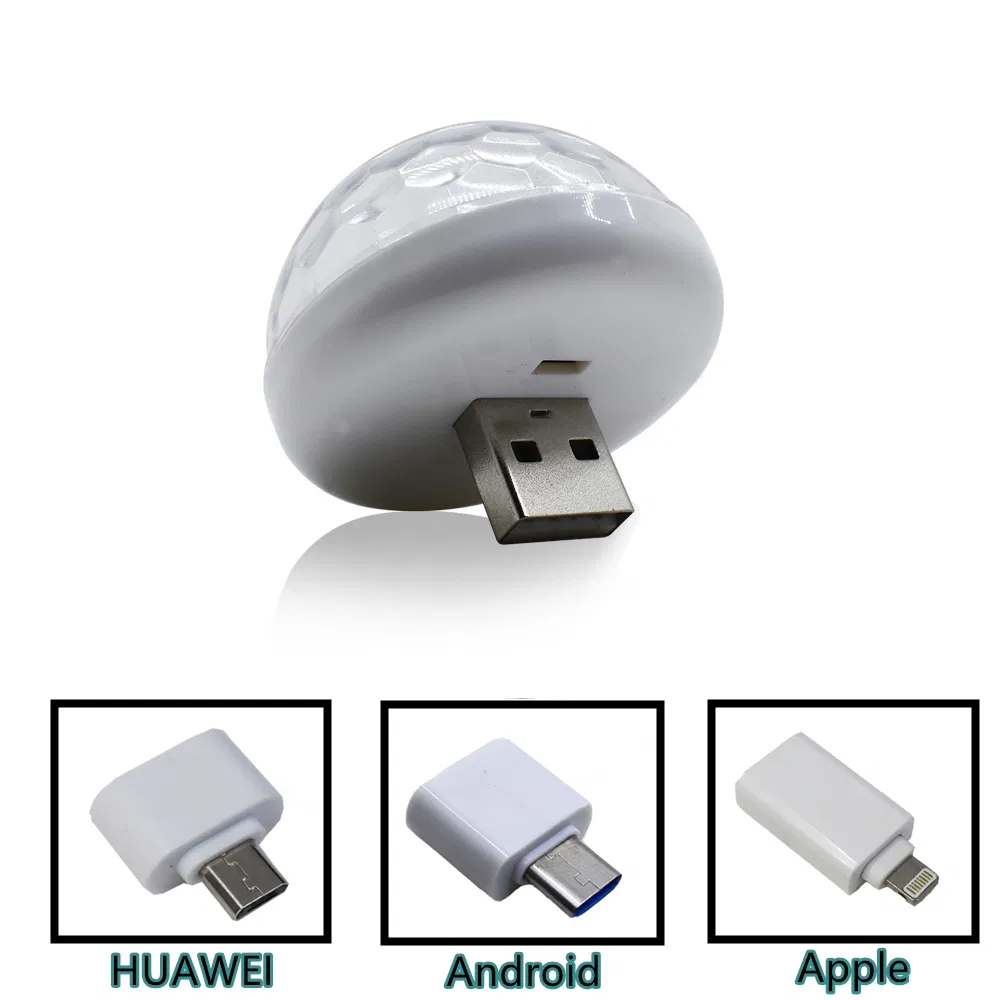 USB светодиодная лампа для авто с голосовым управлением