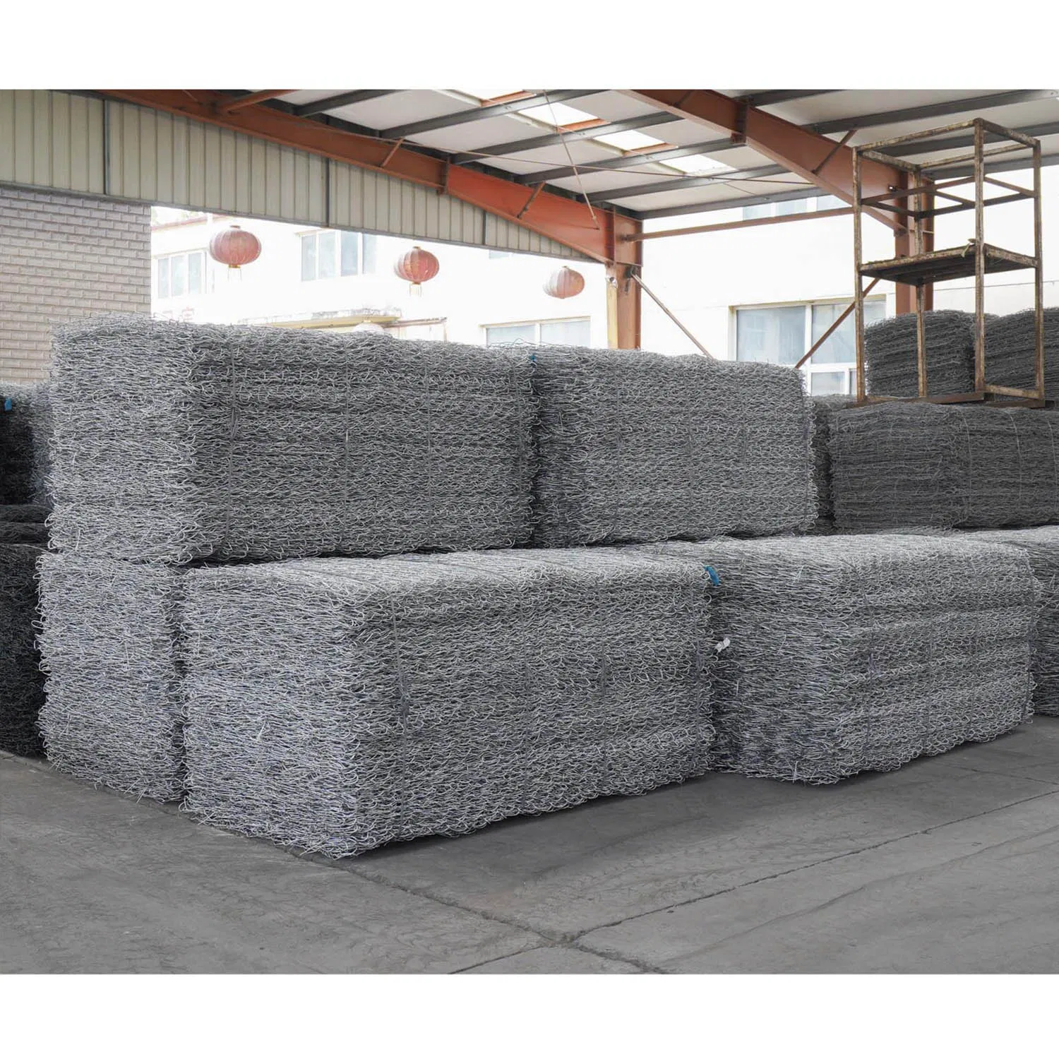 Gezhige 2mx1mx1m PVC Coated Welded Woven Hexagonal Mesh Galvanized Gabion for Gabion Retaining Wall