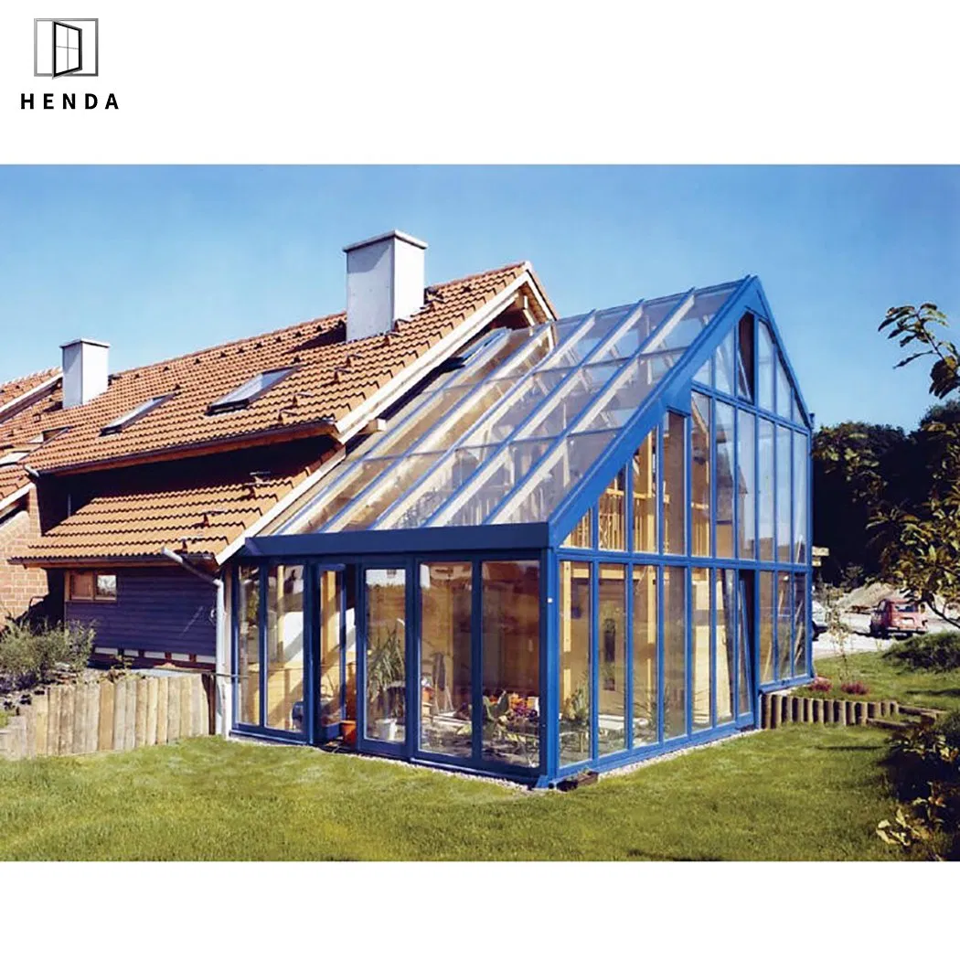 Customized Aluminum Glass Houses Modern Glass House Glass Roof Panels Houses Sunroom System Sliding/Folding/Casement/Opening Window and Door Hurricane Impact