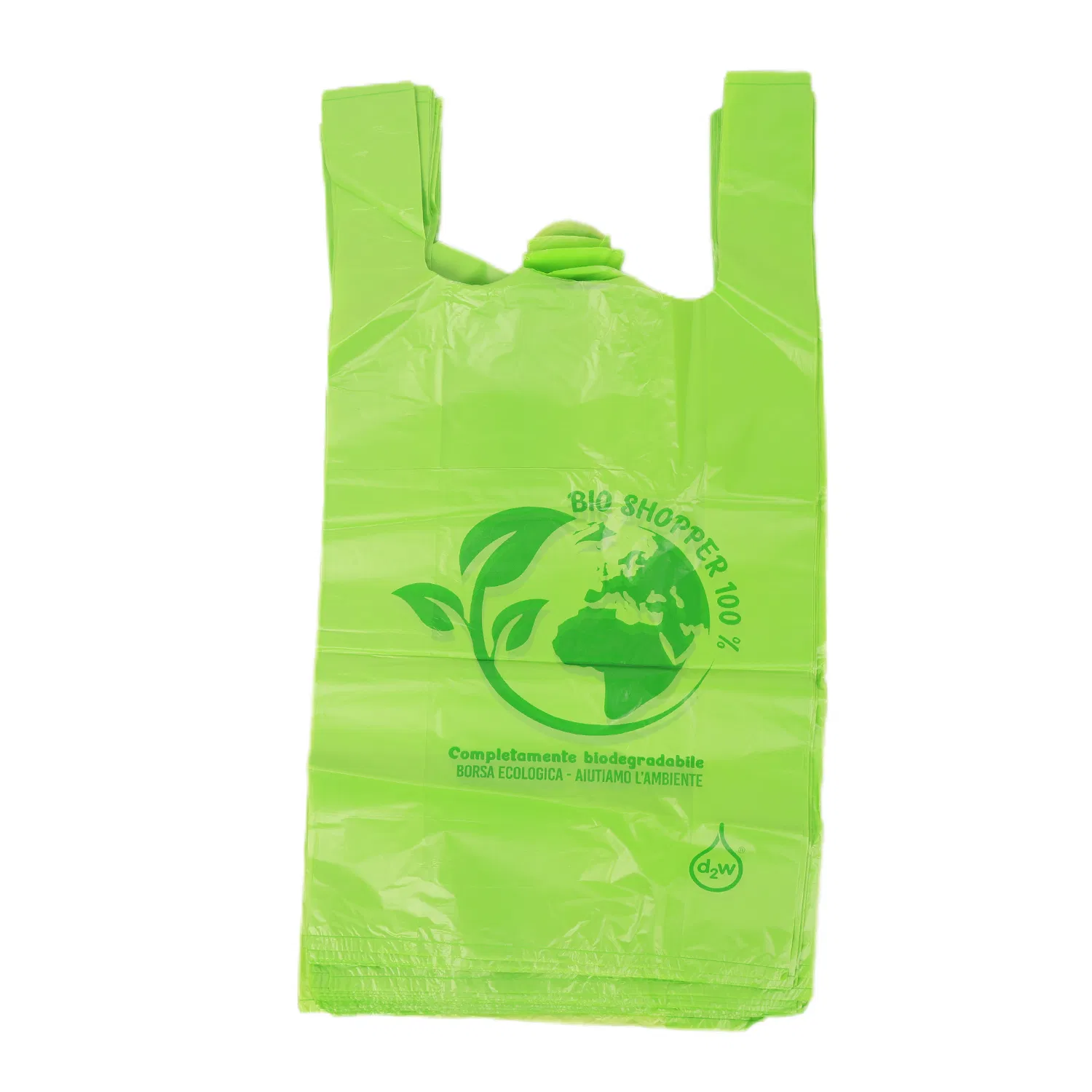 Customized Available HDPE LDPE Biodegradable Waterproof Plastic Handle Shopping Packaging Bag T-Shirt Bag