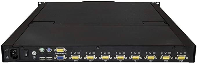 Customization 8 Port Rackmount Kvm Console W/6FT Cables-Inteqrated Kvm Switch W 19lcdmonitor-Fully Featured1u LCD Kvm