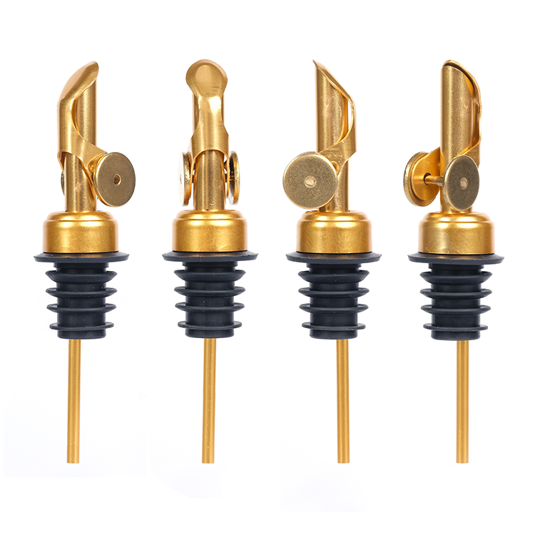 Factory Wine Stopper Weighted Stainless Steel Pourer with Back Flow Hole