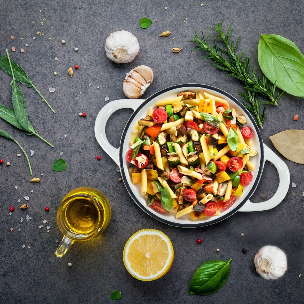 Чугунная кастрюля-духовка Dutch Oven с эмалью, 2 кварты