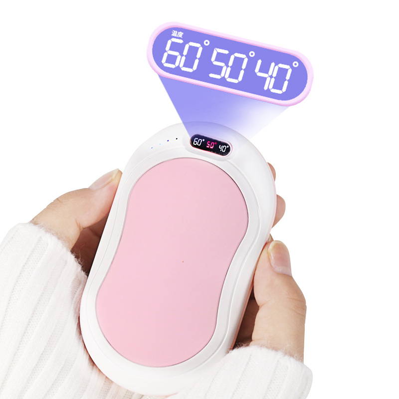 USB Rechargeable Reusable Electric Hot Hands Custom Pocket Portable Power Bank Hand Warmer