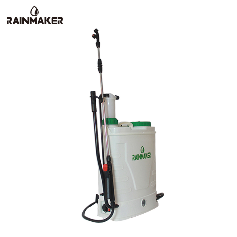 Rainmaker 16L Agriculture Plastic Rechargeable Backpack Battery Manual Sprayer 2 in 1