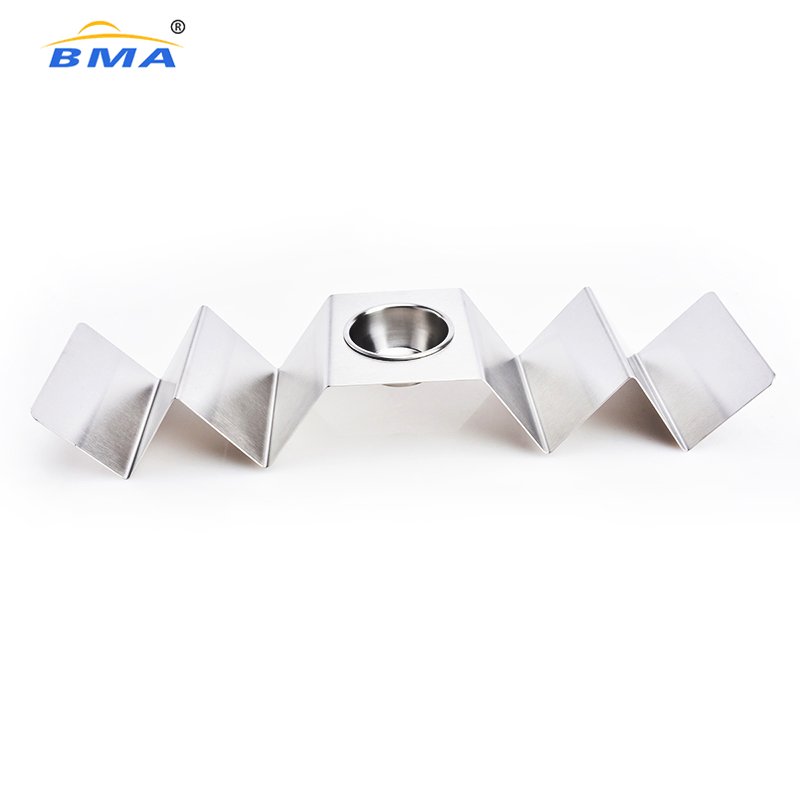 New Product Metal Single 6 Pack Take out 2 Compartment Divided Taco Holder