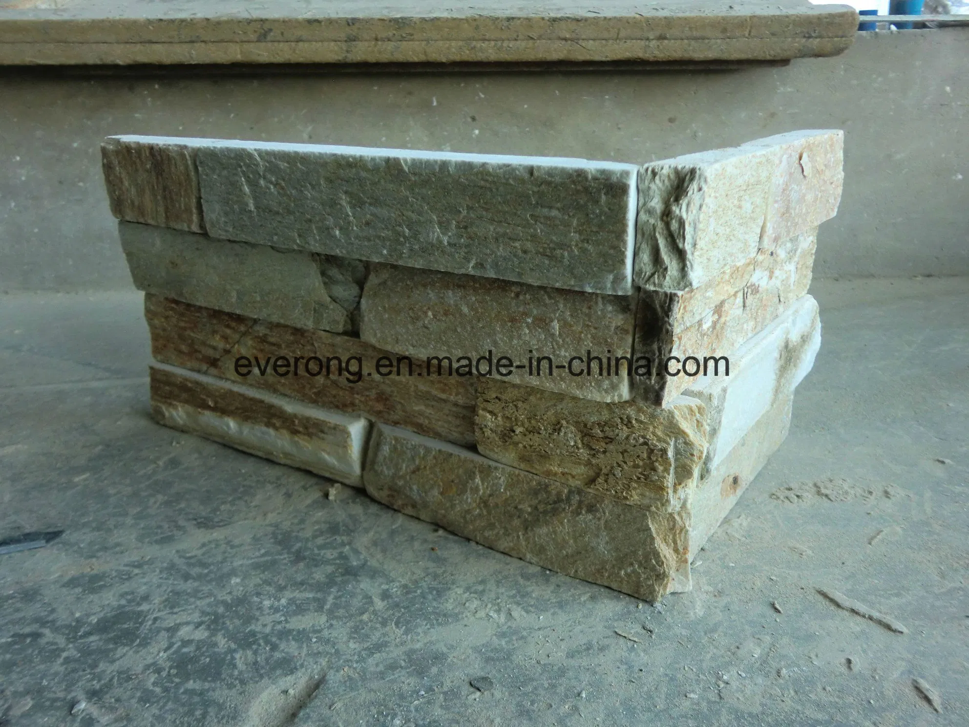 Natural Thin Stone Veneer Flooring Stone Panel Slate Stacked Stone