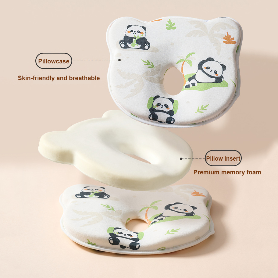 Premium Manufacturer Baby Sleeping Pillows for Head Shape Correction Cozy Soft Newborn Pillow