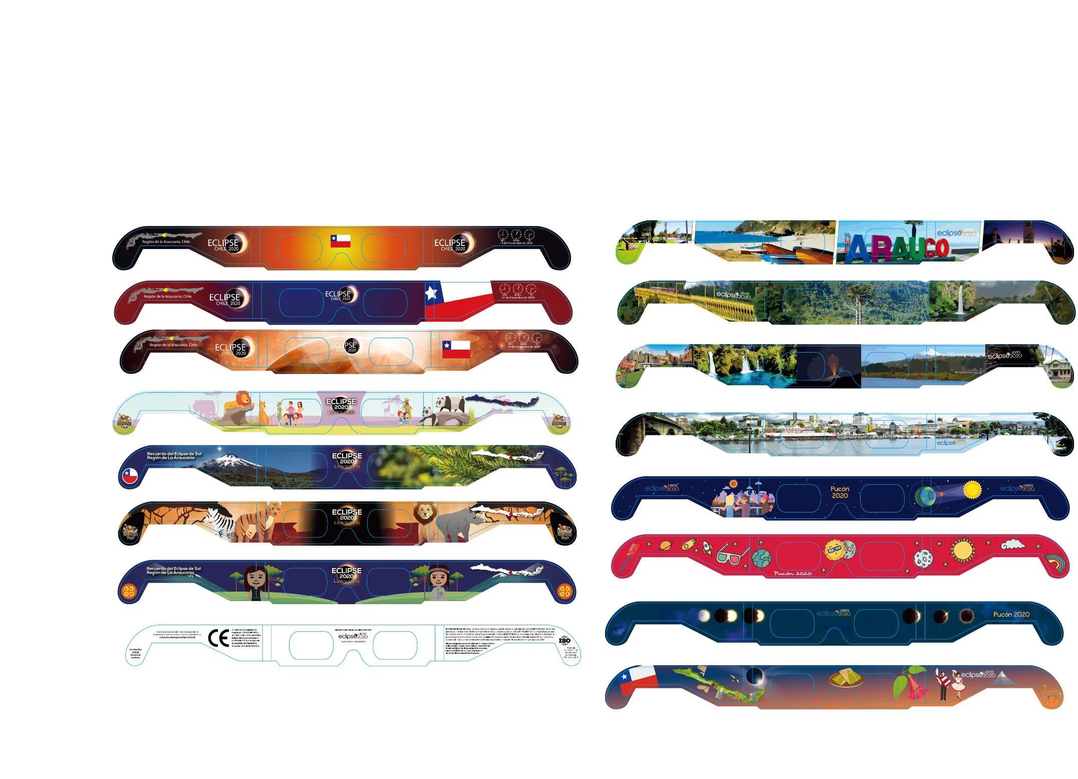 2025 ISO Certified Solar Eclipse Glasses Customized Design Solar Eclipse Viewing Paper Glasses