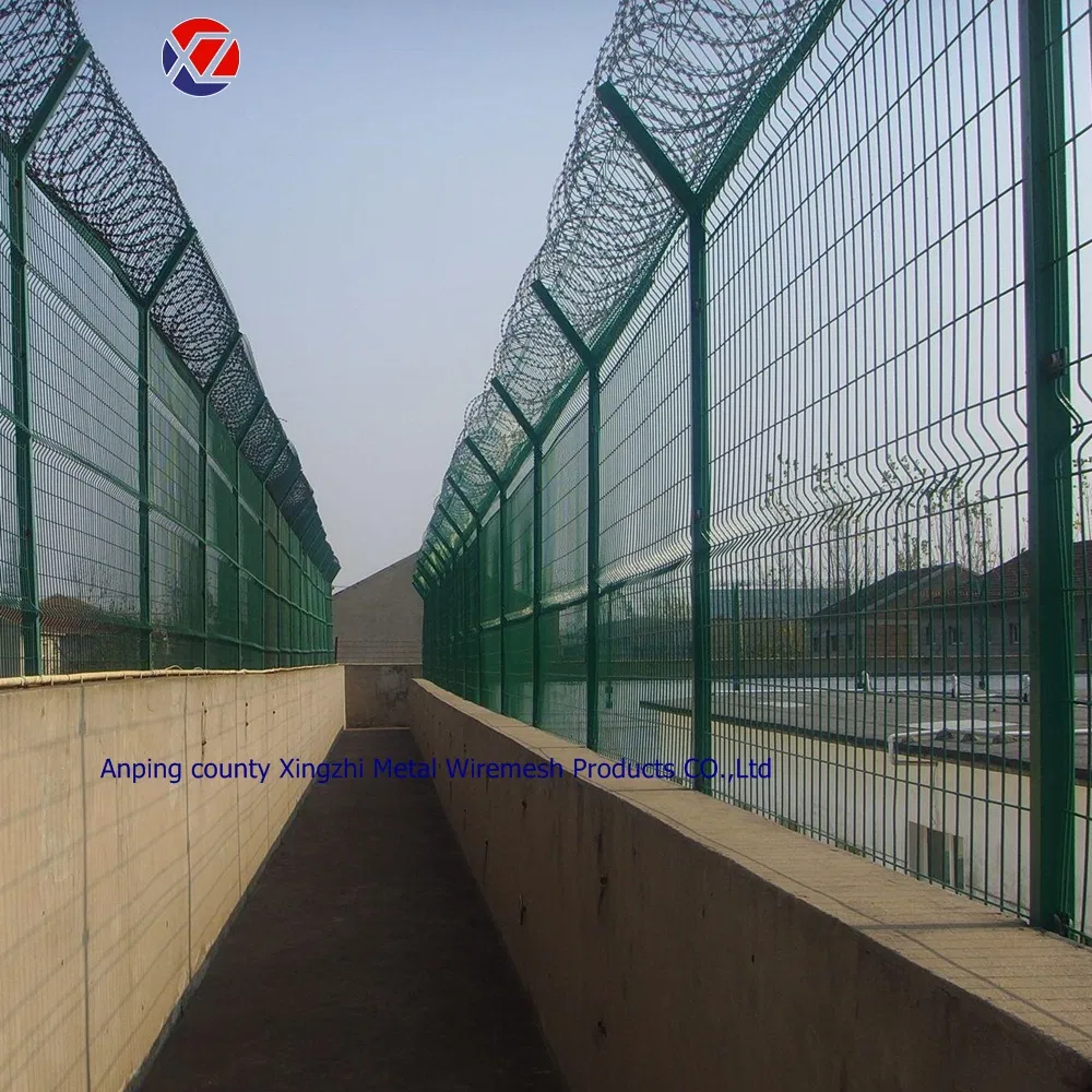 PVC Coated Triangle Bending Welded Wire Mesh Fence