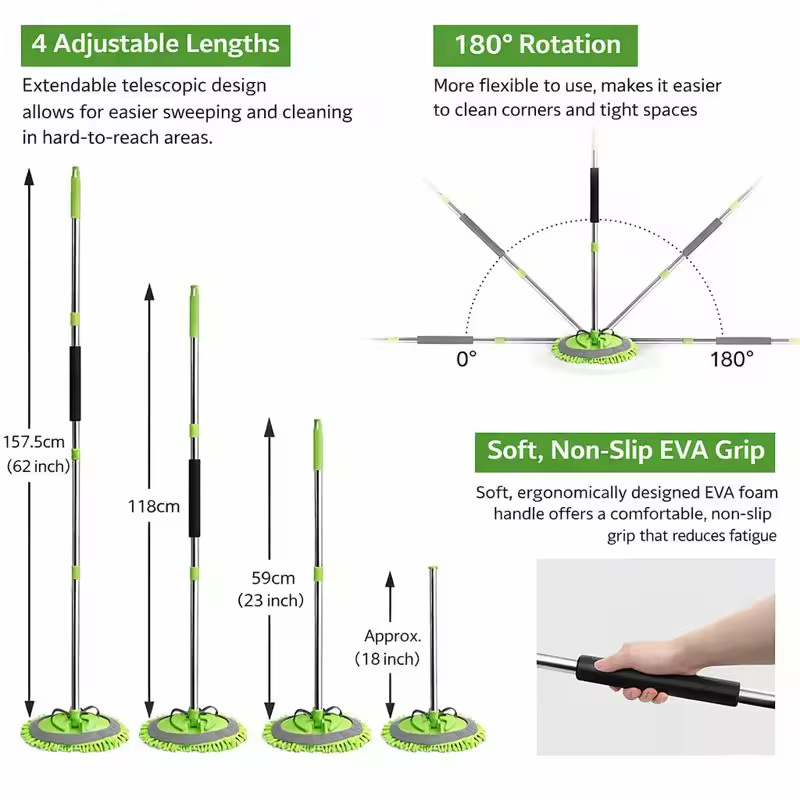 Car Cleaning Tool Set Scrubber Drying Machine Car Detailing High Pile Microfiber