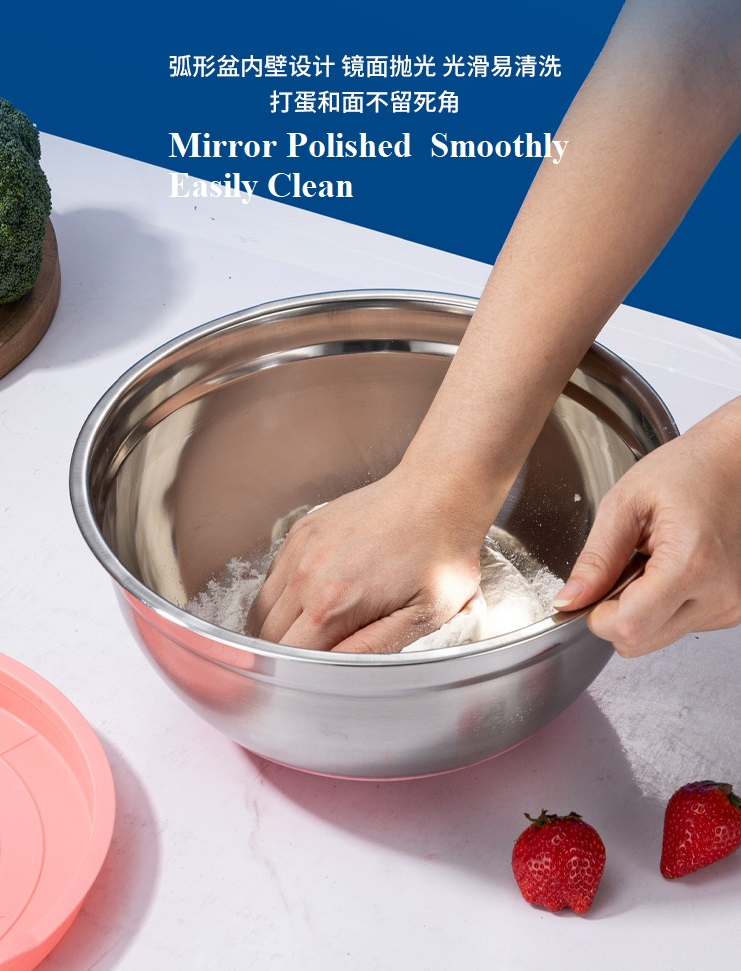 Stainless Steel Salad Bowl, 16cm-28cm