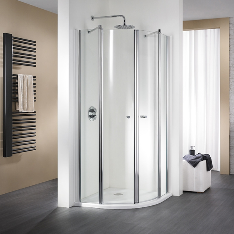 Shower Cabin Hot Selling Semi Round Size Tempered Glass