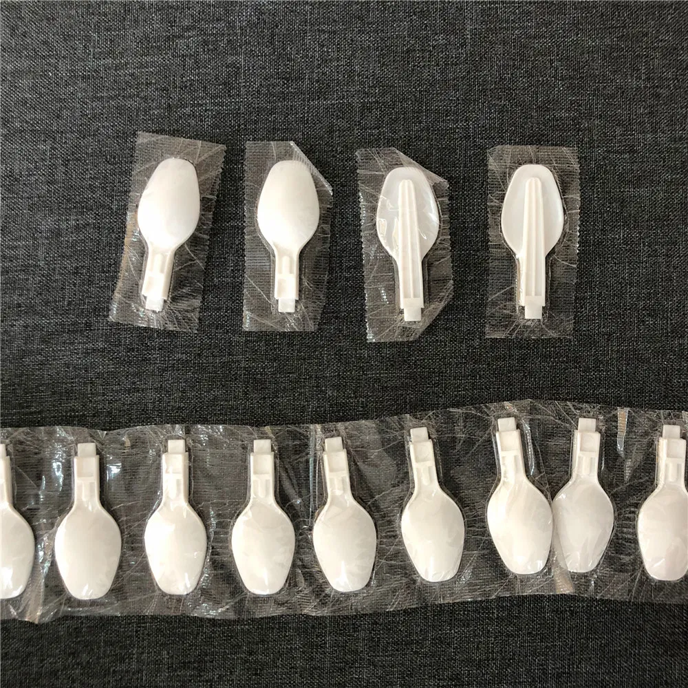 Wholesale Frozen Yogurt Ice Cream Use Disposable PP Plastic Foldable Spoon for Daily